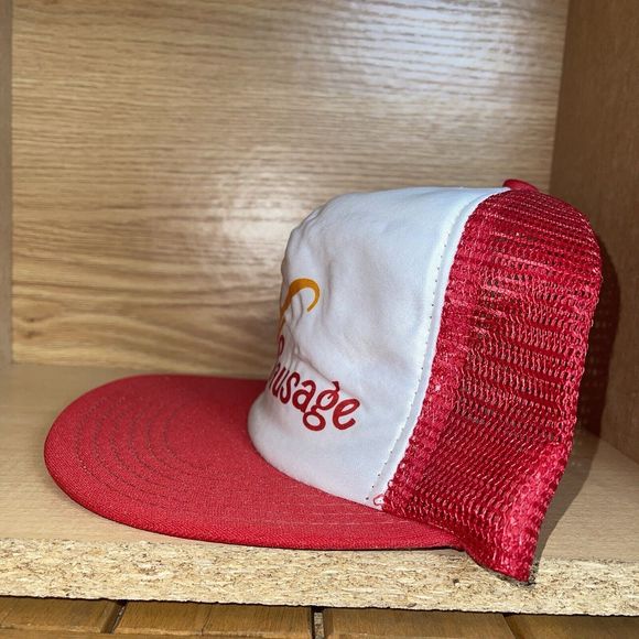 Vintage Vavras Sausage Kitchen Nebraska Foam Mesh Snapback Trucker Hat Cap - Picture 5 of 9